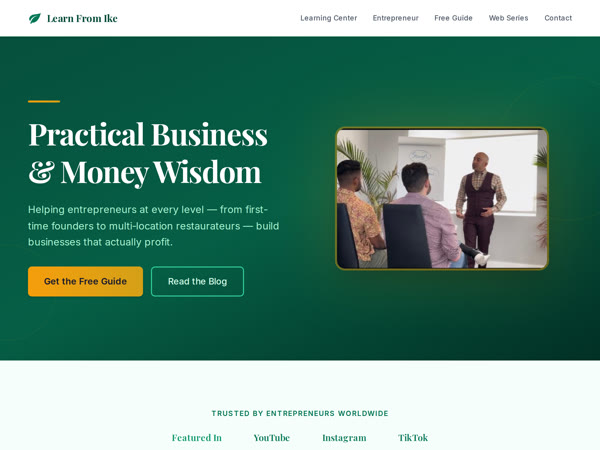 Learn From Ike — Business Coaching & Content